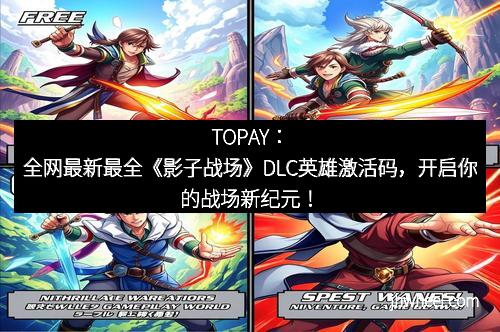 TOPAY：全网最新最全《影子战场》DLC英雄激活码，开启你的战场新纪元！